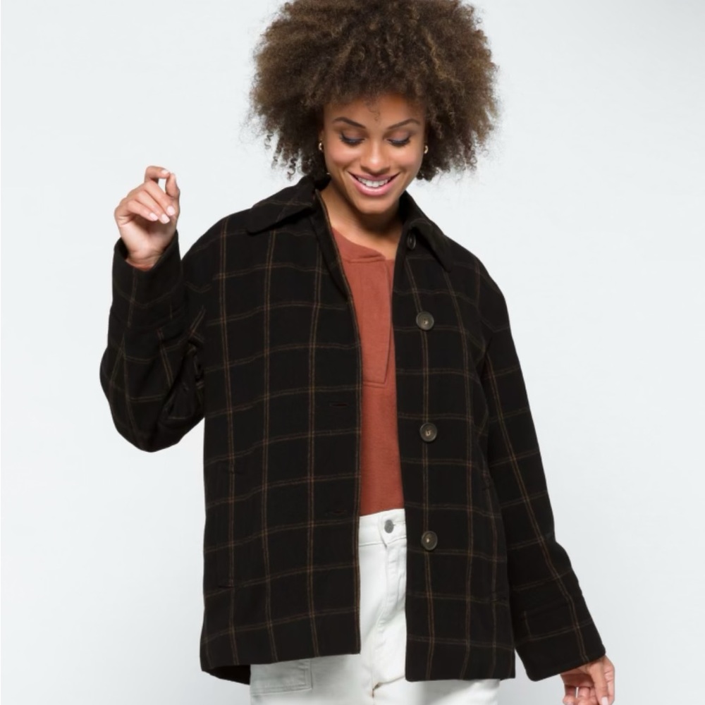 NWT Vince Plaid Padded Shirt Jacket - Picture 2 of 7